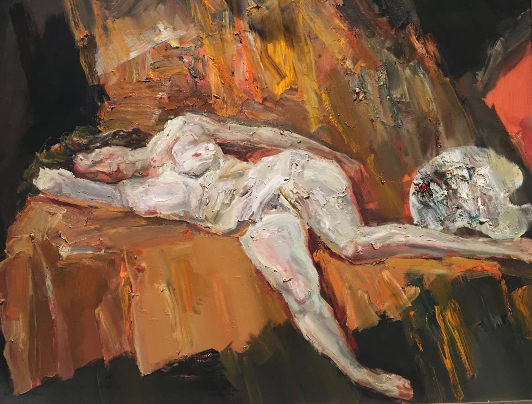 翻拍的一些当代油画